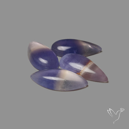 Purple Fluorite Cabochons Lot