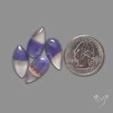 Purple Fluorite Cabochons Lot