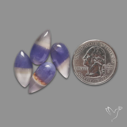 Purple Fluorite Cabochons Lot