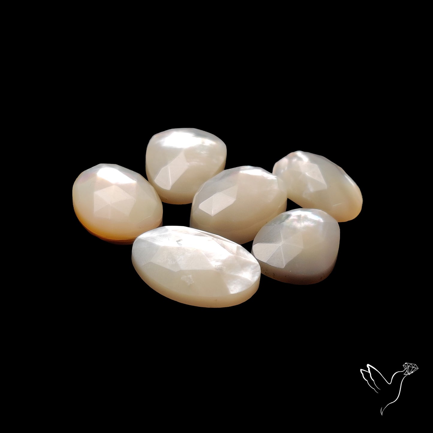 Rose Cut Mother Of Pearl Lot