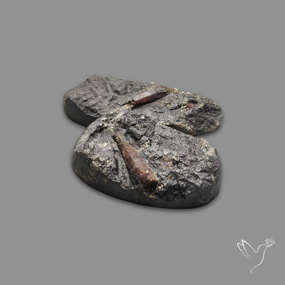 Rare Ruby in Pyrite Matrix Druzy Lot (UV Fluorescent)