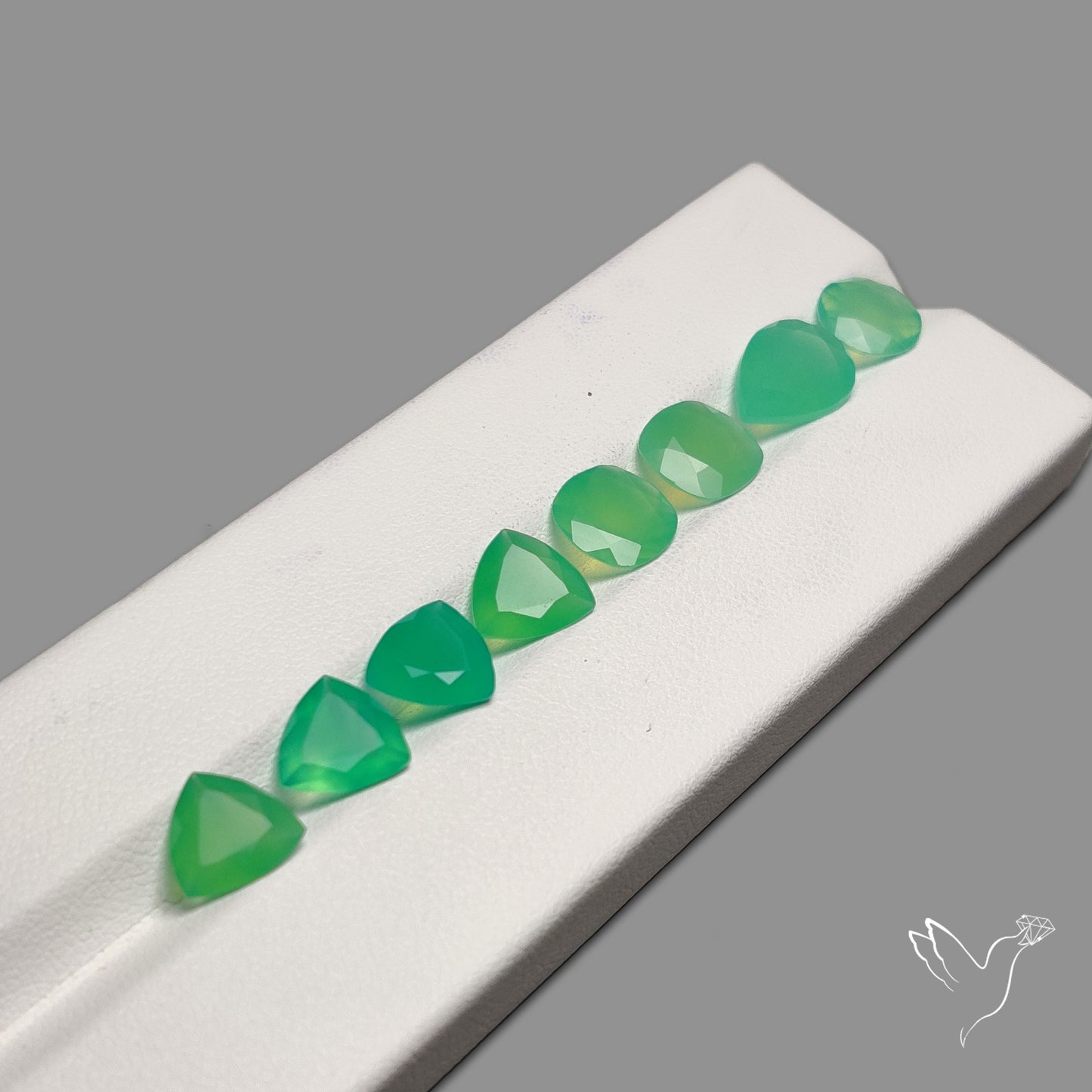 Faceted Gemmy Chrysoprase Lot