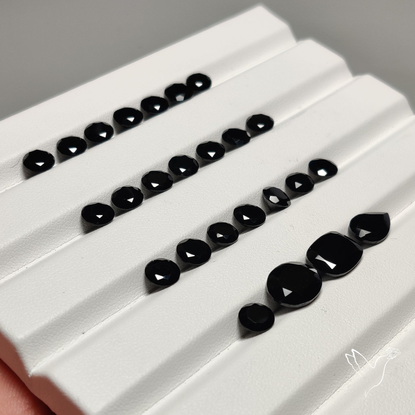Faceted Black Spinel Lot