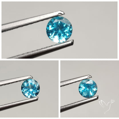 Faceted Natural Paraiba Apatite Round Smalls Lot