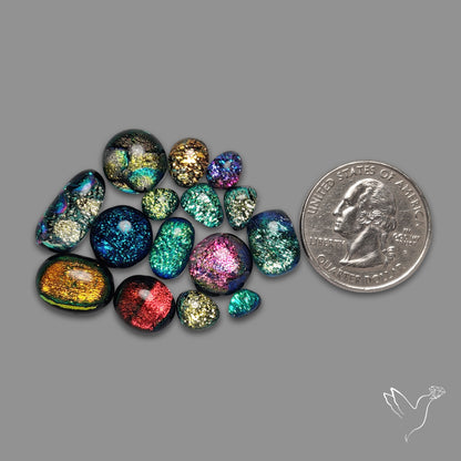 Dichroic Glass Lot