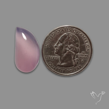 Lavender Chalcedony Cabochon