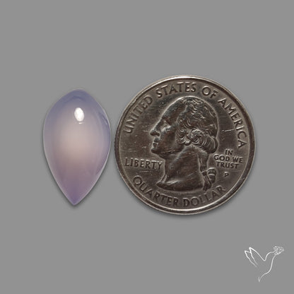 Lavender Chalcedony Cabochon