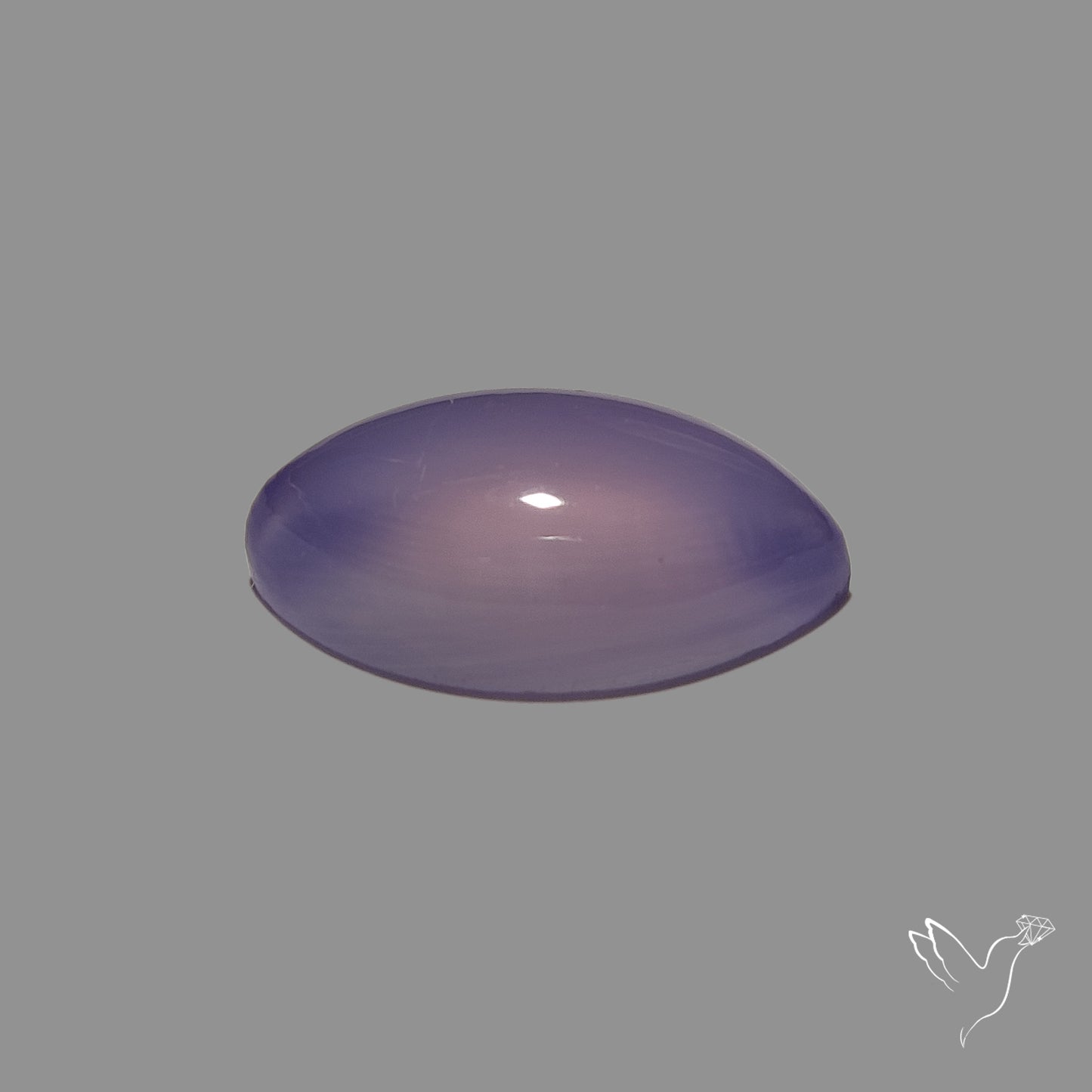 Lavender Chalcedony Cabochon