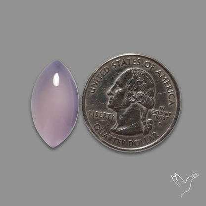 Lavender Chalcedony Cabochon
