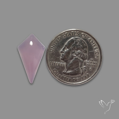 Lavender Chalcedony Cabochon