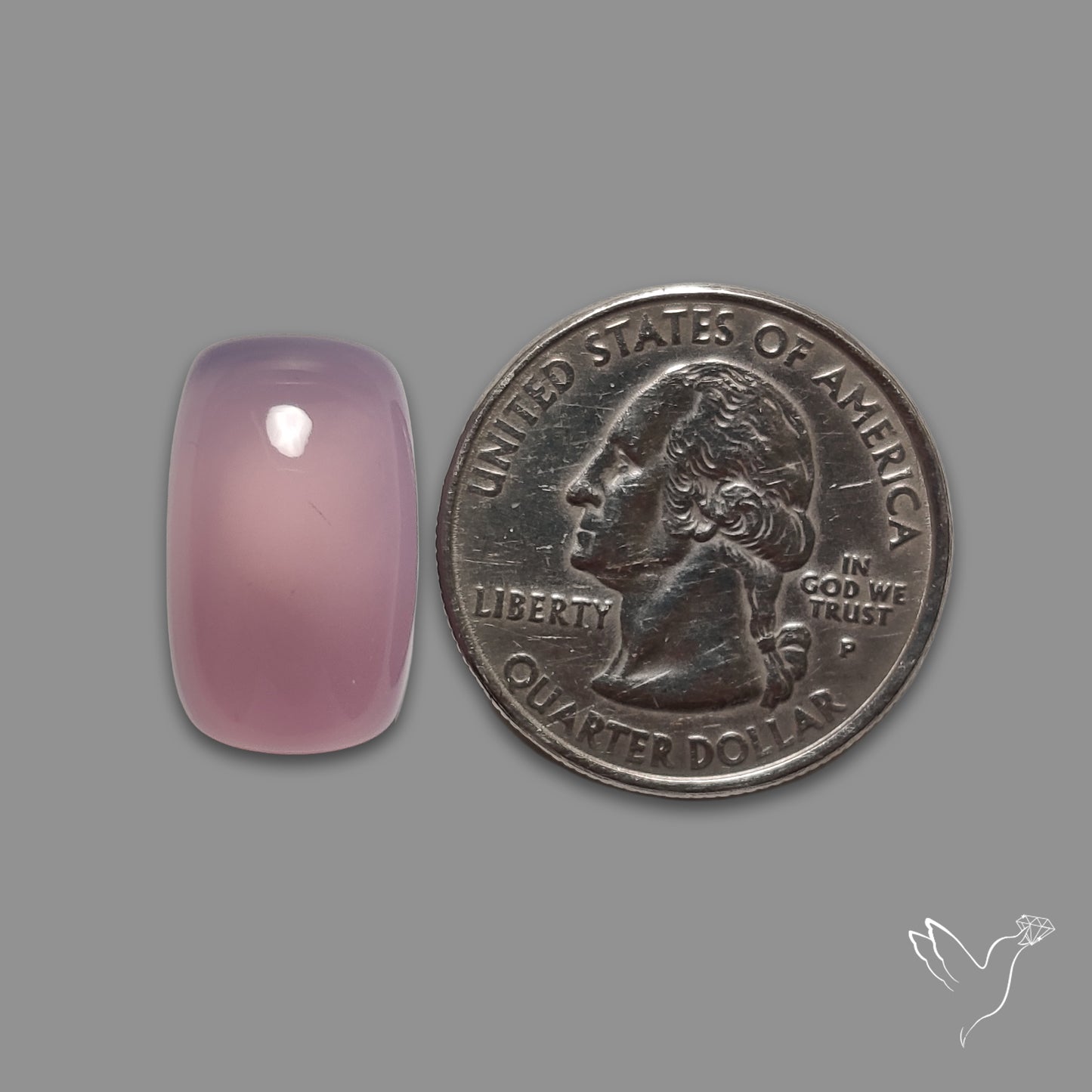 Lavender Chalcedony Cabochon