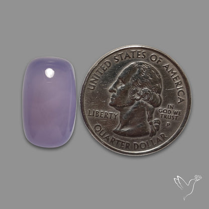 Lavender Chalcedony Cabochon
