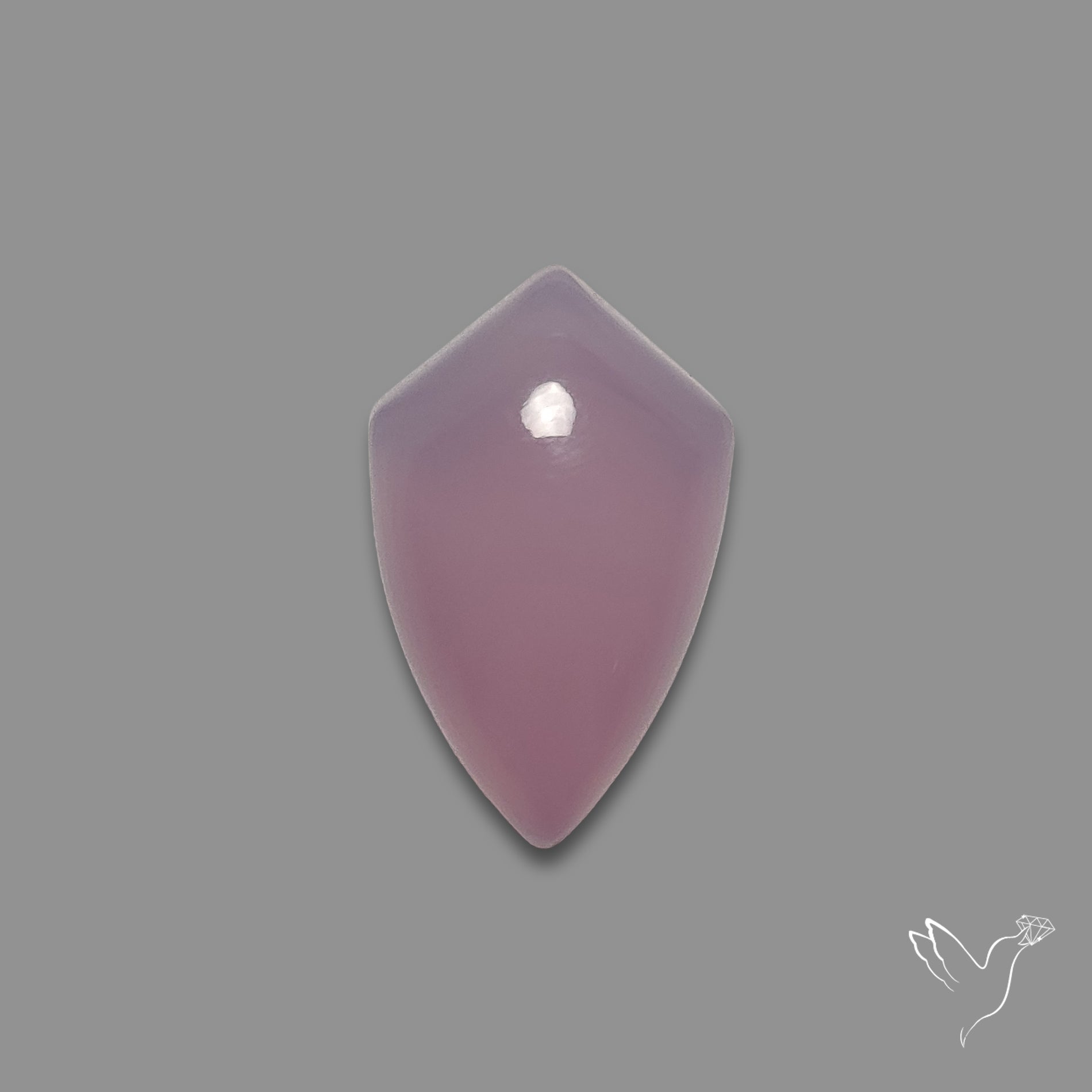 Lavender Chalcedony Cabochon