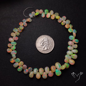 AAA Ethiopian Opal Drops Beads Line