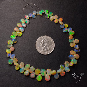 AAA Ethiopian Opal Drops Beads Line
