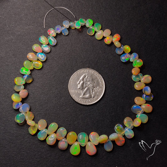 AAA Ethiopian Opal Drops Beads Line