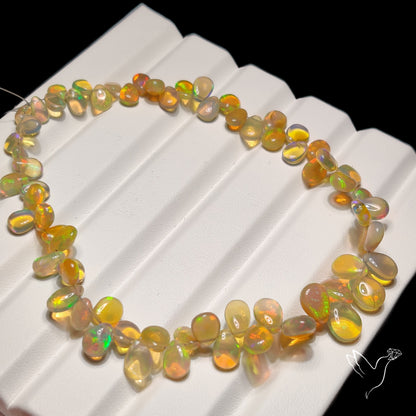 AAA Ethiopian Opal Drops Beads Line