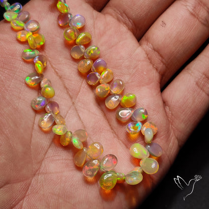 AAA Ethiopian Opal Drops Beads Line