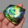 Multi Color Natural Ammolite Large Rainbow Sheen Specimen