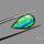 AAA Blue Green Ammolite Cabochon