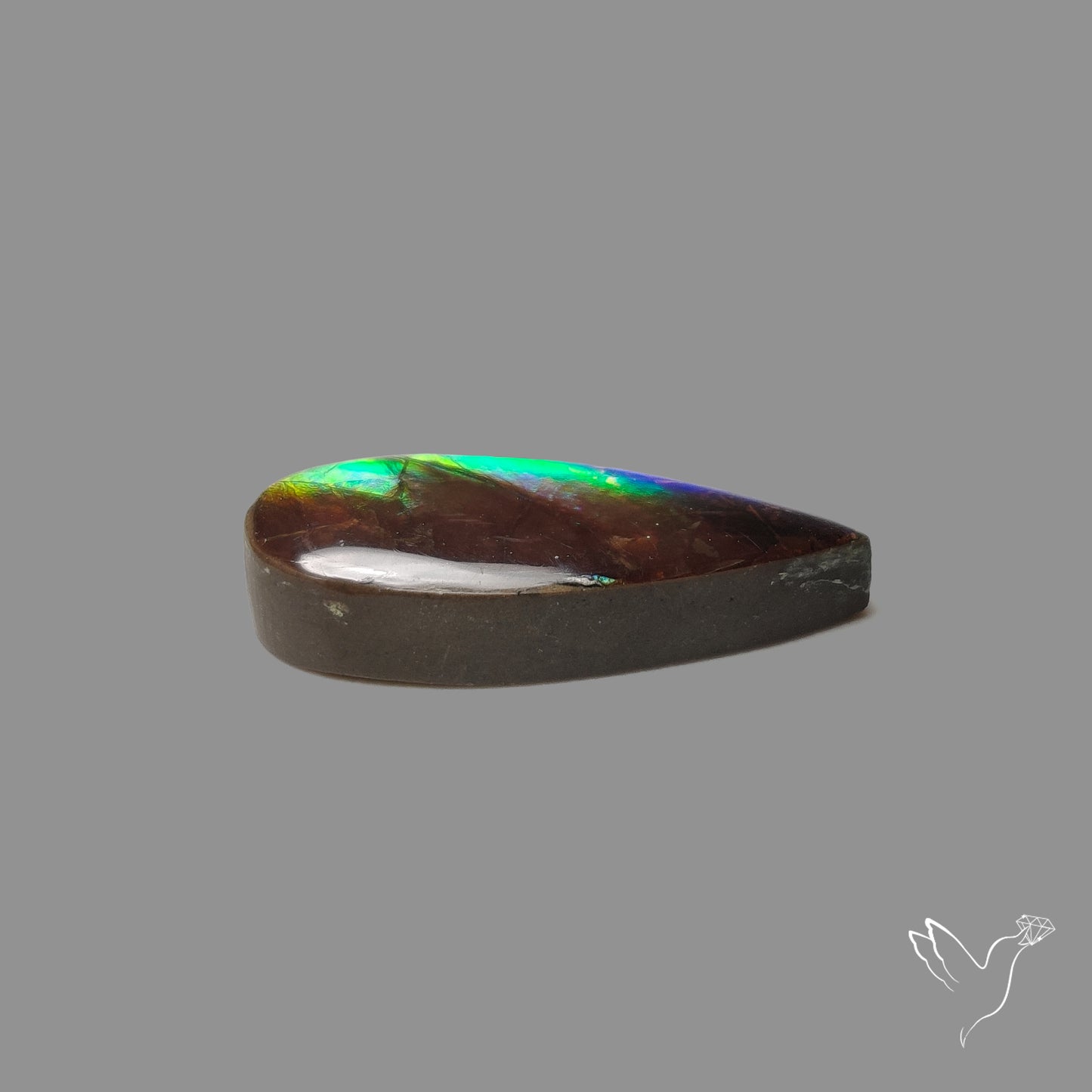 AAA Blue Green Ammolite Cabochon