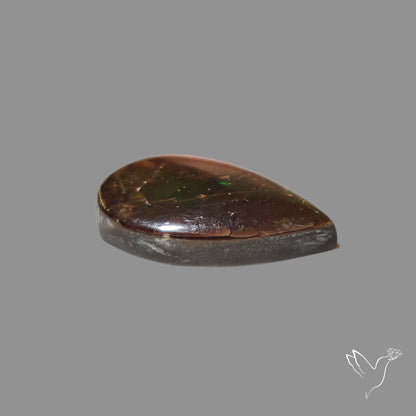 AAA Red Orange Ammolite Cabochon