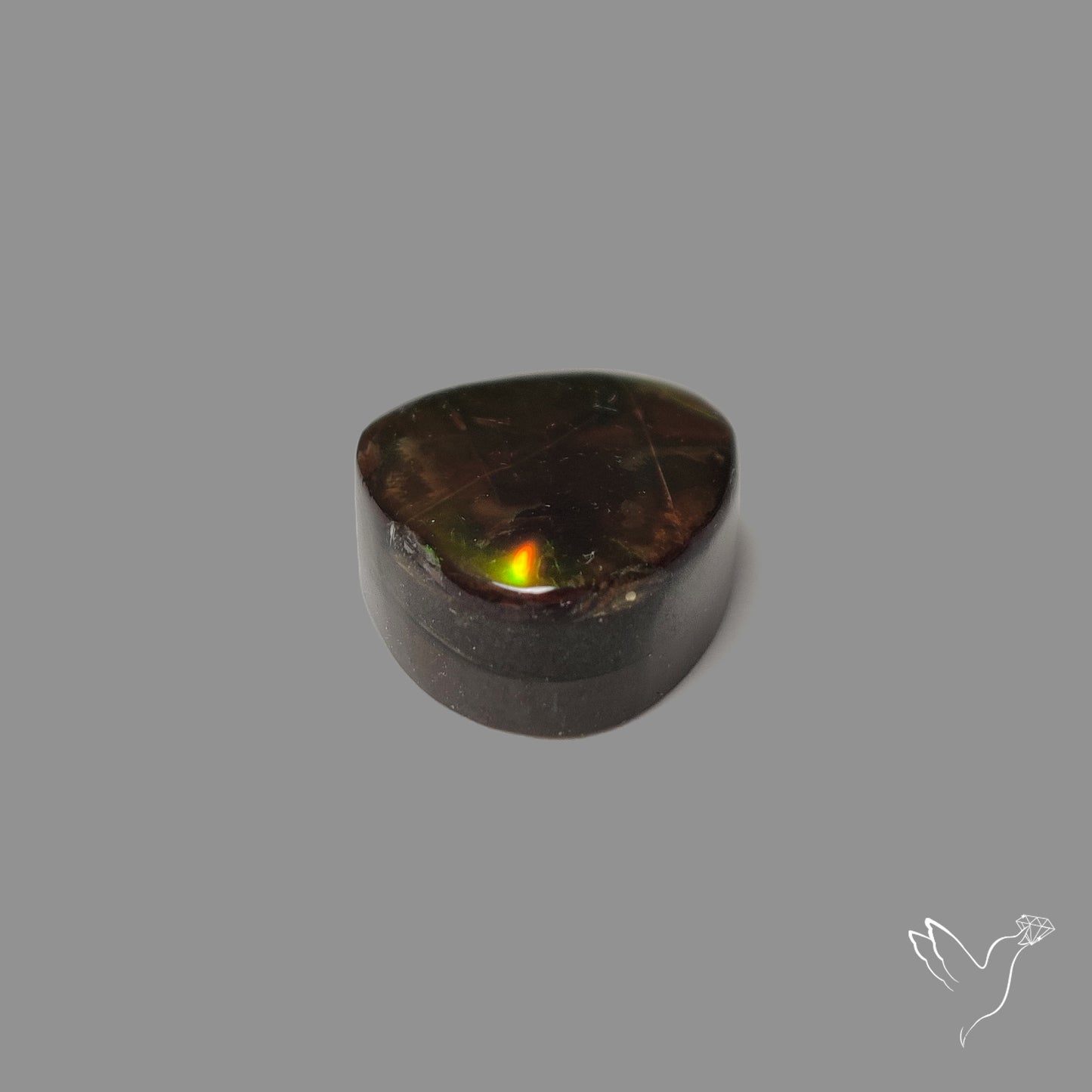 AAA Golden Orange Ammolite Cabochon