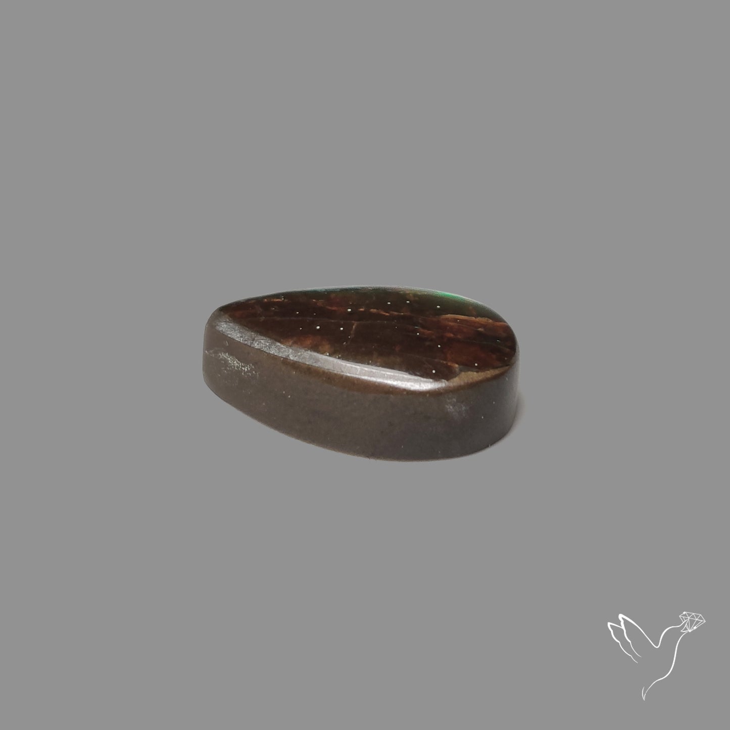 AAA Teal Green Ammolite Cabochon