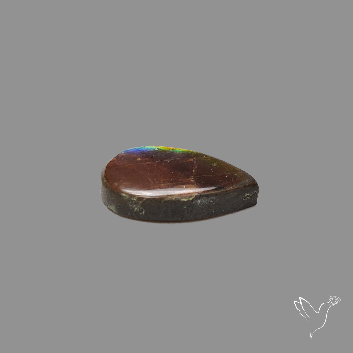 AAA Blue Green Gold Ammolite Cabochon