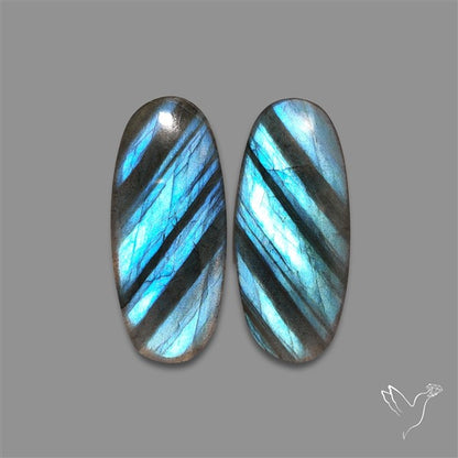Blue Labradorite Pair