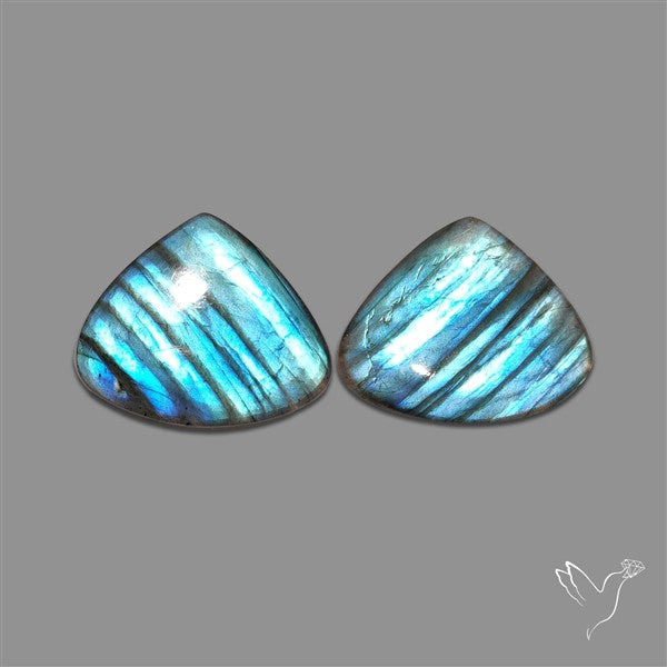 Blue Labradorite Pair