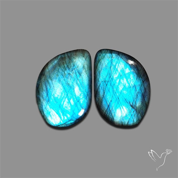 Blue Labradorite Pair