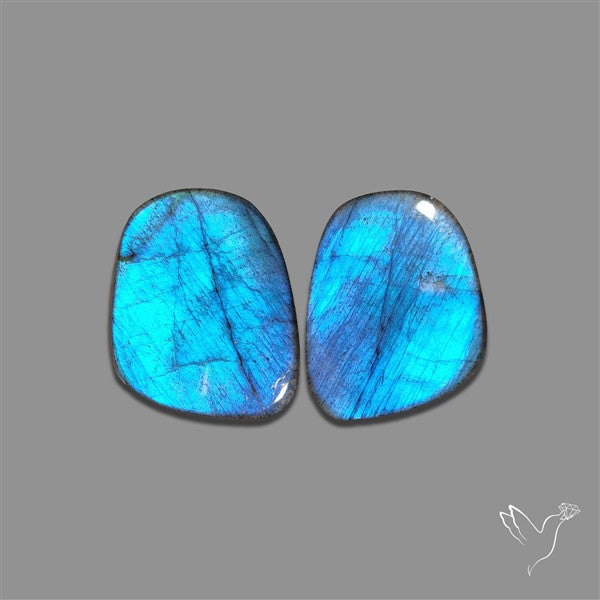 Blue Labradorite Pair