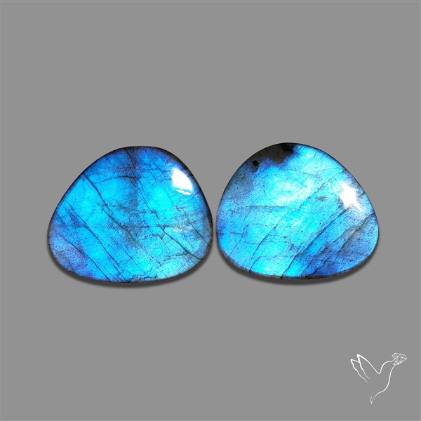 Blue Labradorite Pair