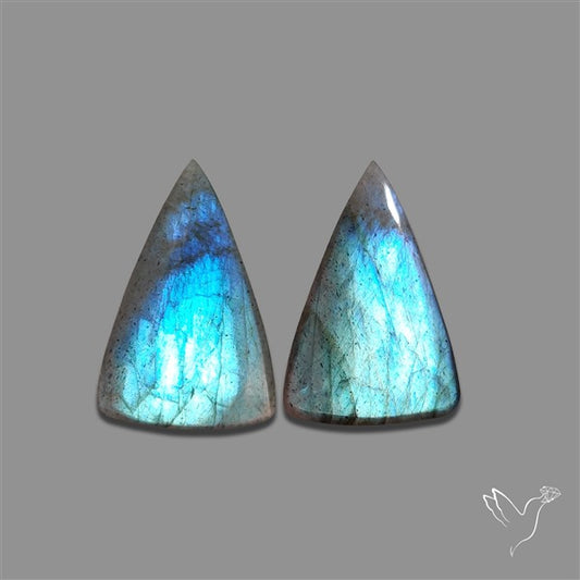 Blue Labradorite Pair