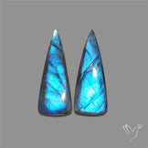 Blue Labradorite Pair