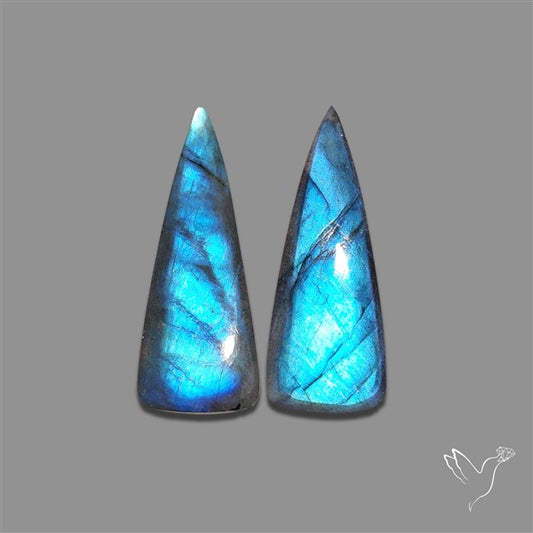 Blue Labradorite Pair