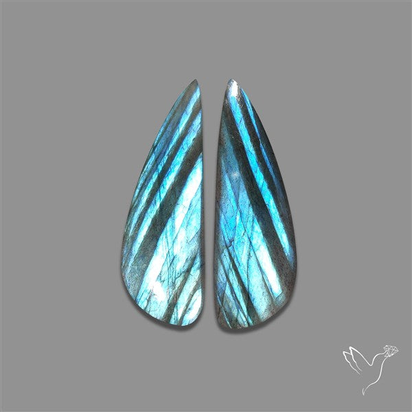 Blue Labradorite Pair