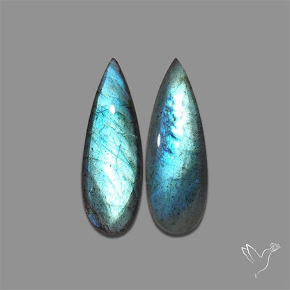 Blue Labradorite Pair