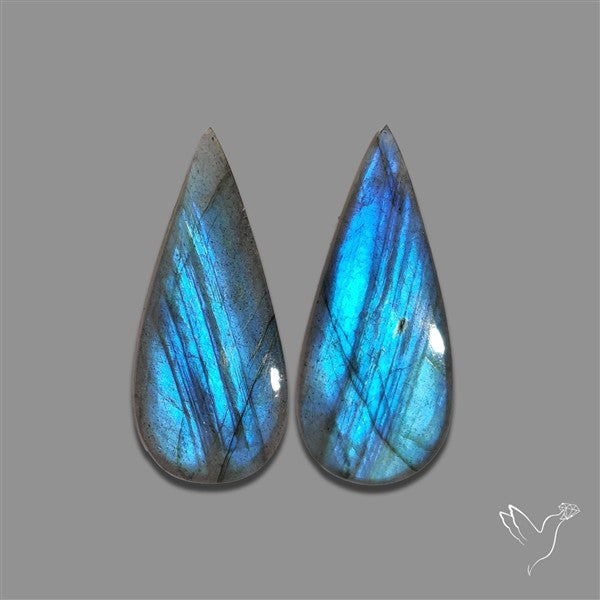 Blue Labradorite Pair