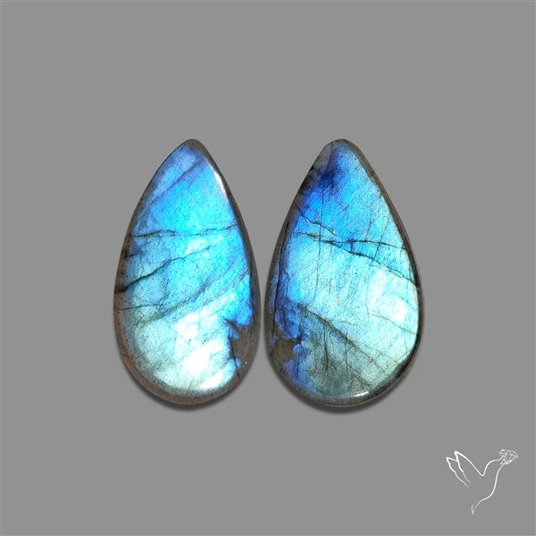 Blue Labradorite Pair
