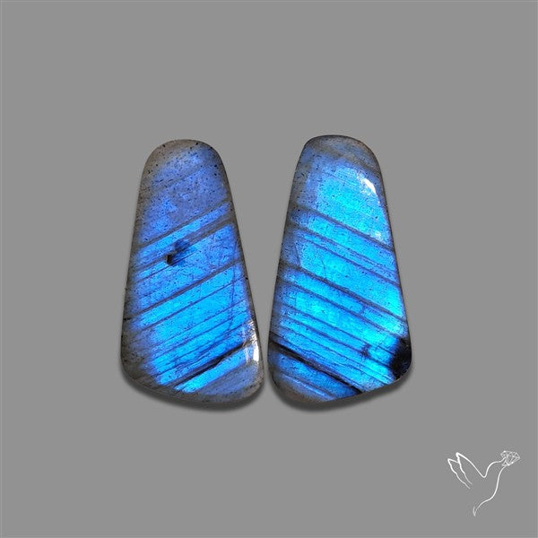 Blue Labradorite Pair