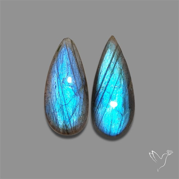 Blue Labradorite Pair