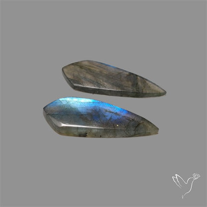 Blue Labradorite Pair