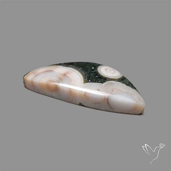 Orbicular Ocean Jasper Cabochon