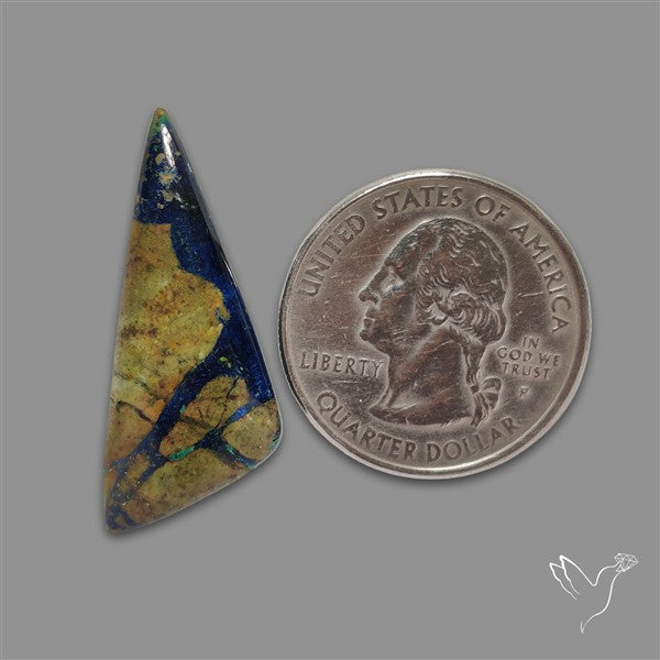 Morenci Azurite in Cuprite Cabochon
