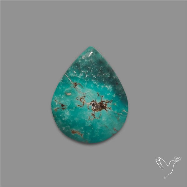 White Water Turquoise Cabochon