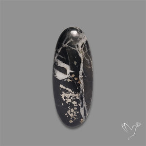 Chiffer Mit Pyrite Rare Cabochon