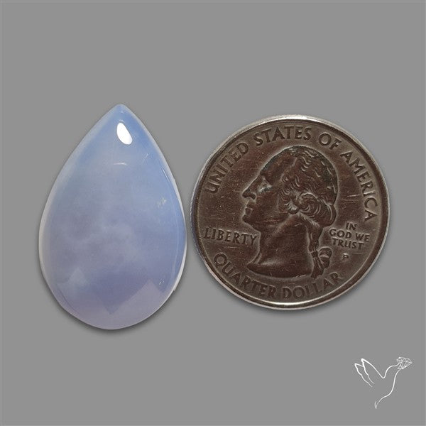 Namibian Blue Chalcedony Cabochon