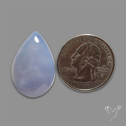 Namibian Blue Chalcedony Cabochon